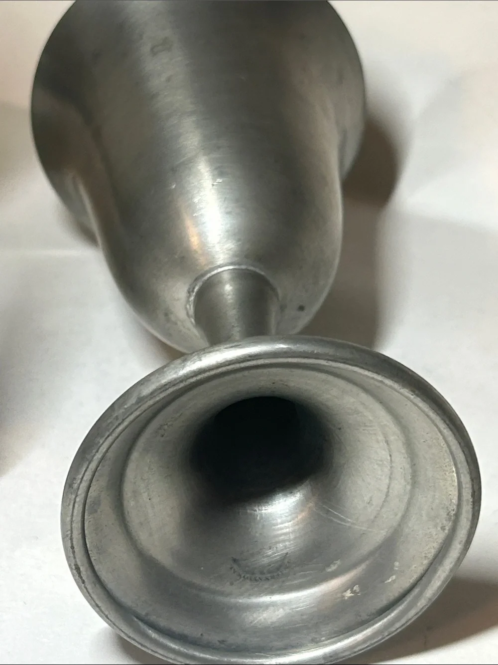 Towle Newburyport Pewter Small Pitcher / Creamer (Model 8644) & goblet
